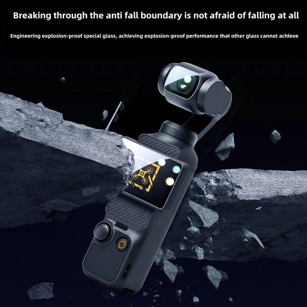 Tempered Glass Screen & Lens Protector, Anti-Scratch Protective Film for DJI OSMO Pocket 3 Pocket 4 Camera Accessories
