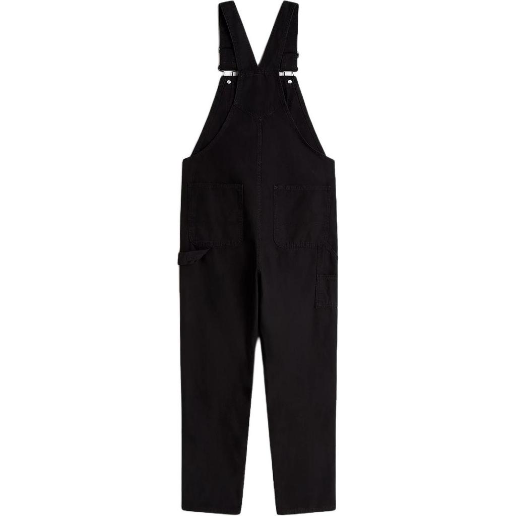 Vans Groundwork Overalls Breathable Solid Color Skin-Friendly Jumpsuit Kids Overalls Black VN000G8UBLK