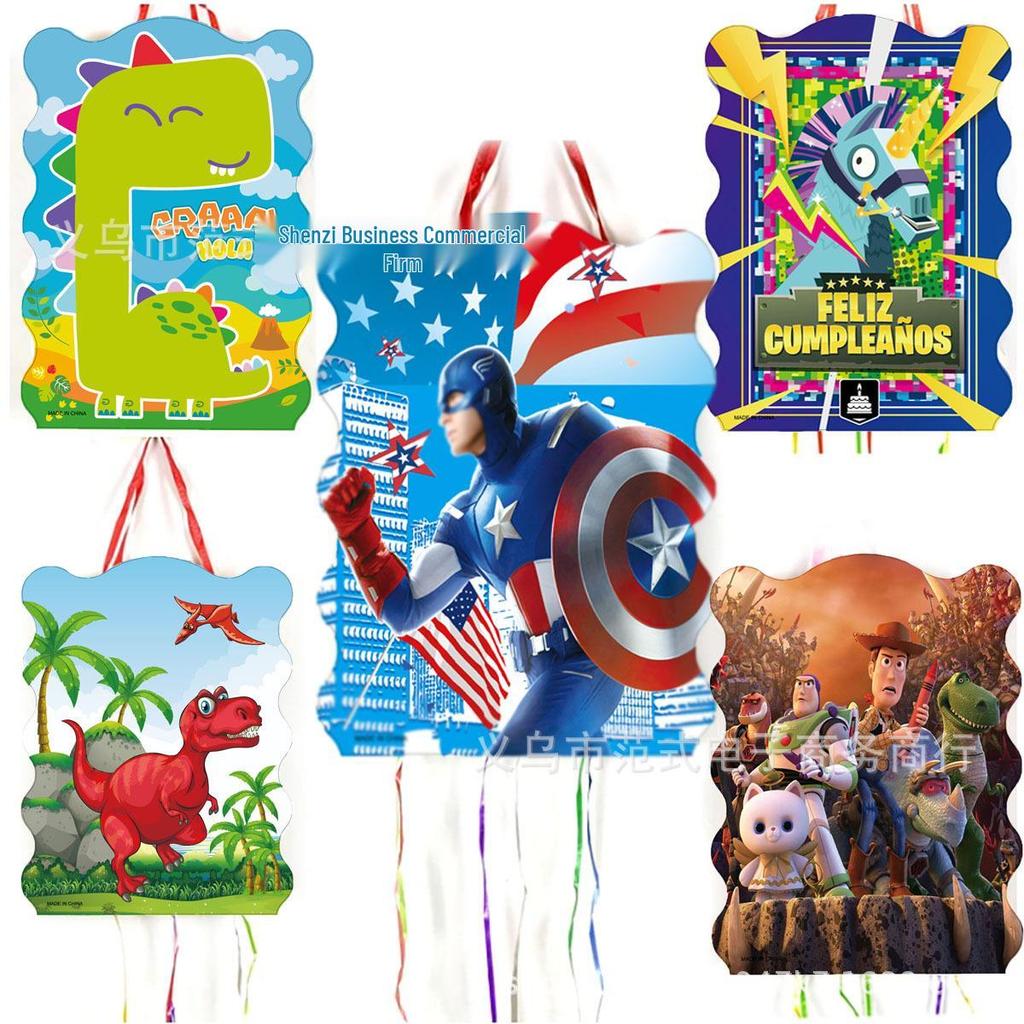 Stitch Princess Superhero Cartoon Birthday Party Pinata Gift Decoration Supplies