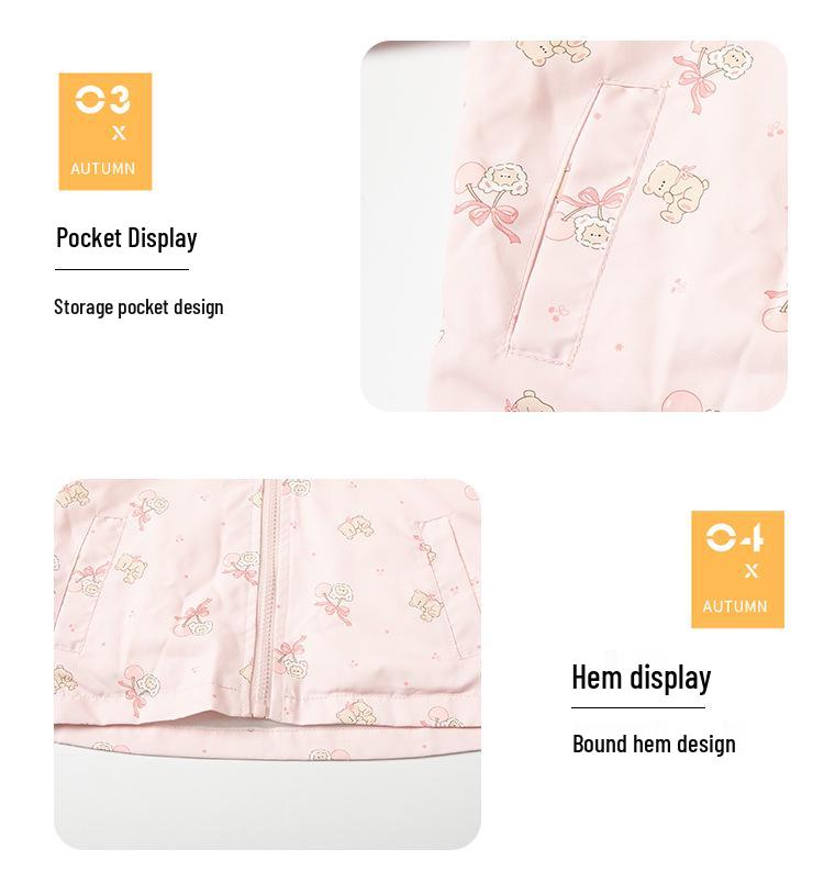 2025 Frühling/Herbst Koreanischer Stil Niedlicher Trenchcoat für Baby-Mädchen