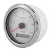 85mm GPS Tacho 0‑60KM H LCD-Anzeige Kilometerzähler mit einstellbarer Hintergrundbeleuchtung für Autos Boote 9‑32V DCWeiß