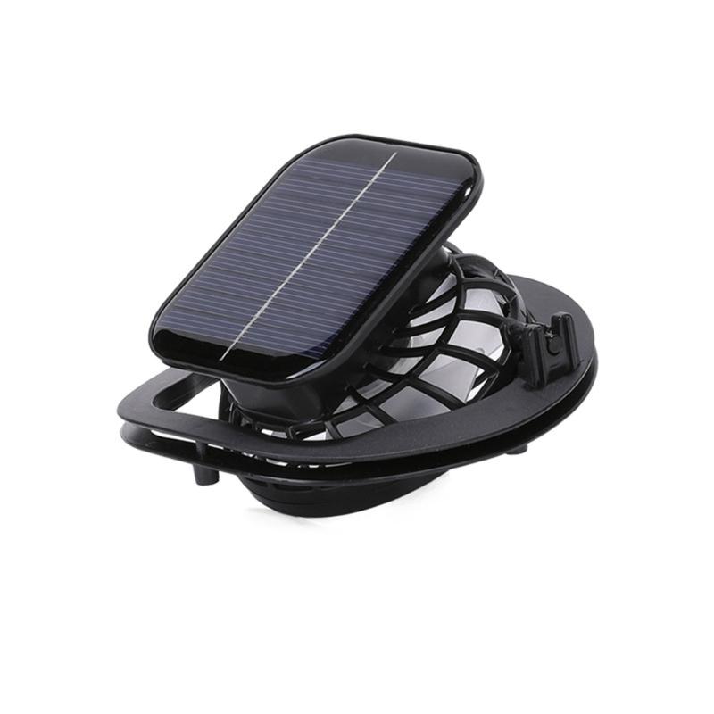 Clip Fan Solar USB Rechargeable Battery Fan Large Wind Cooling Handheld Hole Digging Electric Fan Multipurpose
