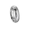 Anillo de pareja de acero inoxidable de El Señor de los Anillos - Estilo europeo y americano - Saturno - Círculo liso para hombre