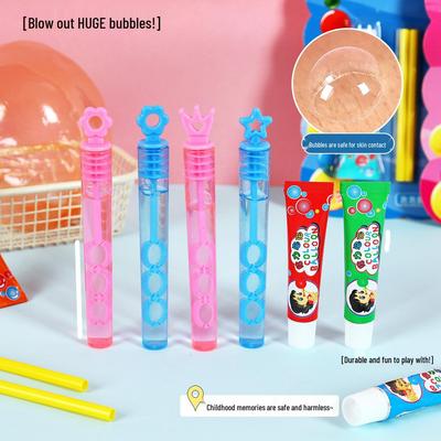 Creative Kids Cartoon Bubble Blowing Set - Colorful, Cute Bubble Glue Gift for Primary School Students