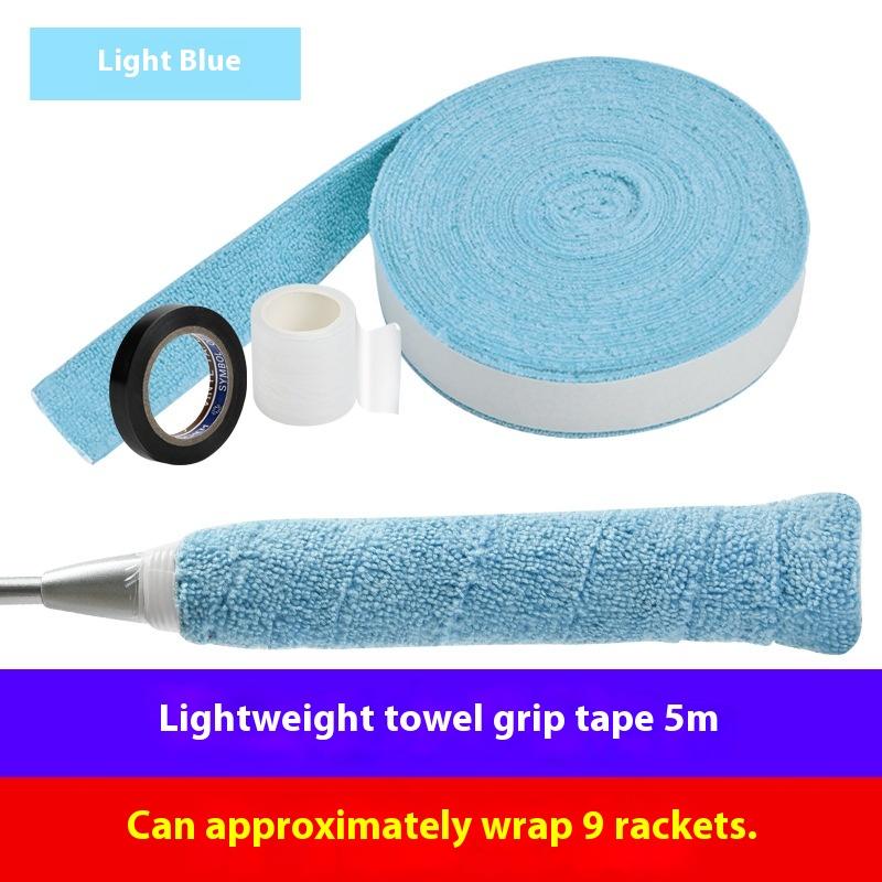 1Set 5m/10m Towel Glue Grip Badminton Tennis Racket Overgrips Tape Racket Grip Grip Non-slip Tape Band Sweat Badminton