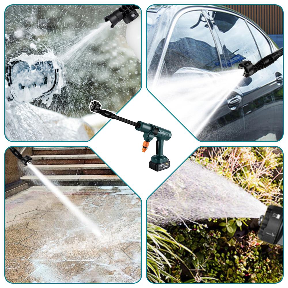 3500W 200Bar Brushless Electric High Pressure Washer Water Gun 6IN1 Cordless Car Washer Cleaning Garden For 21V 18V Battery