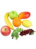 8PC Lifelike Artificial Fake Fruit Plastic Simulation Orange Banana Grape Lemon Market Party Ornament Kitchen Wedding Decor Prop