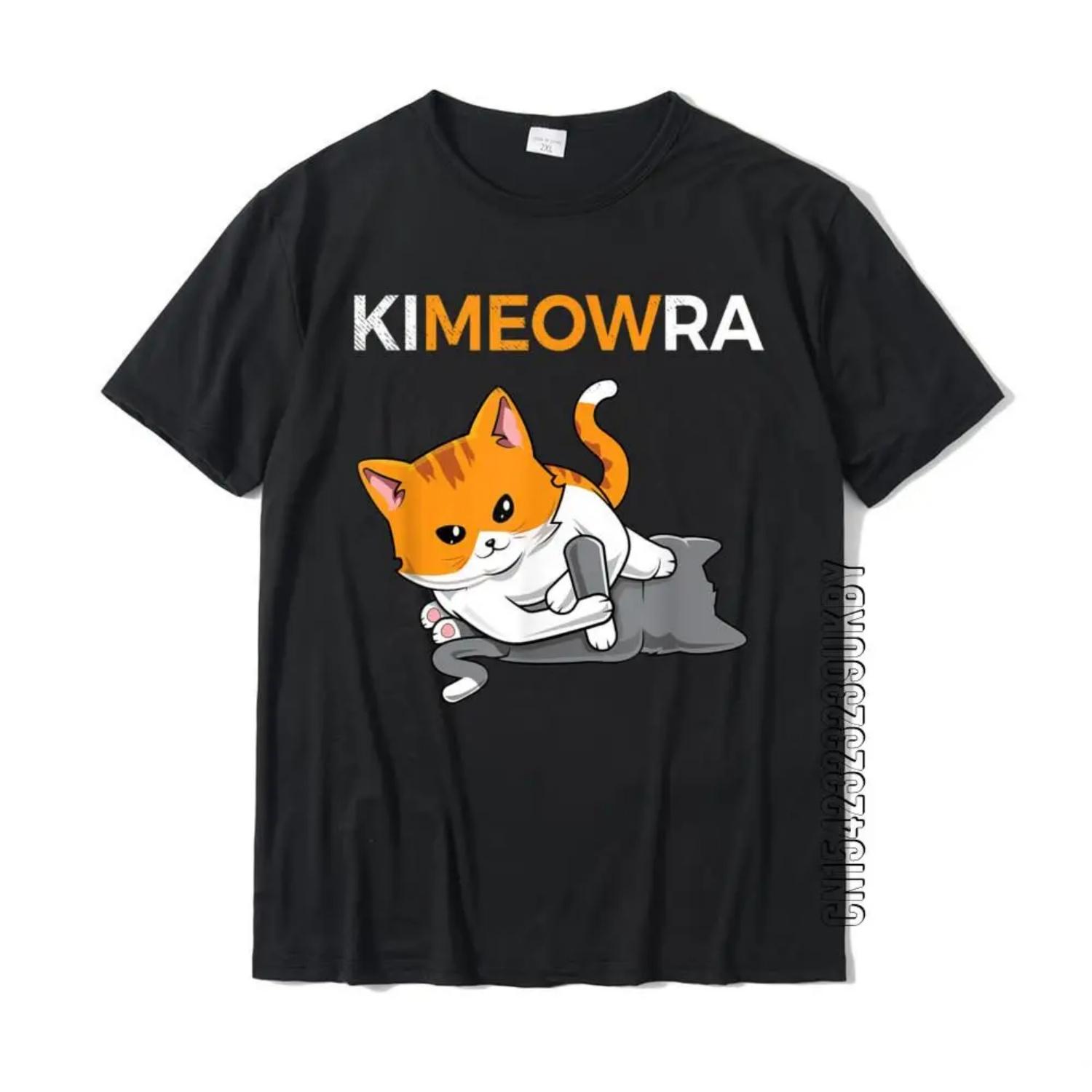 

Jiu Jitsu Kimura Cute Kawaii Cat Забавная футболка BJJ Футболка в стиле хип-хоп Футболка для мужчин Оптовая хлопковая вечерние футболка S чёрный