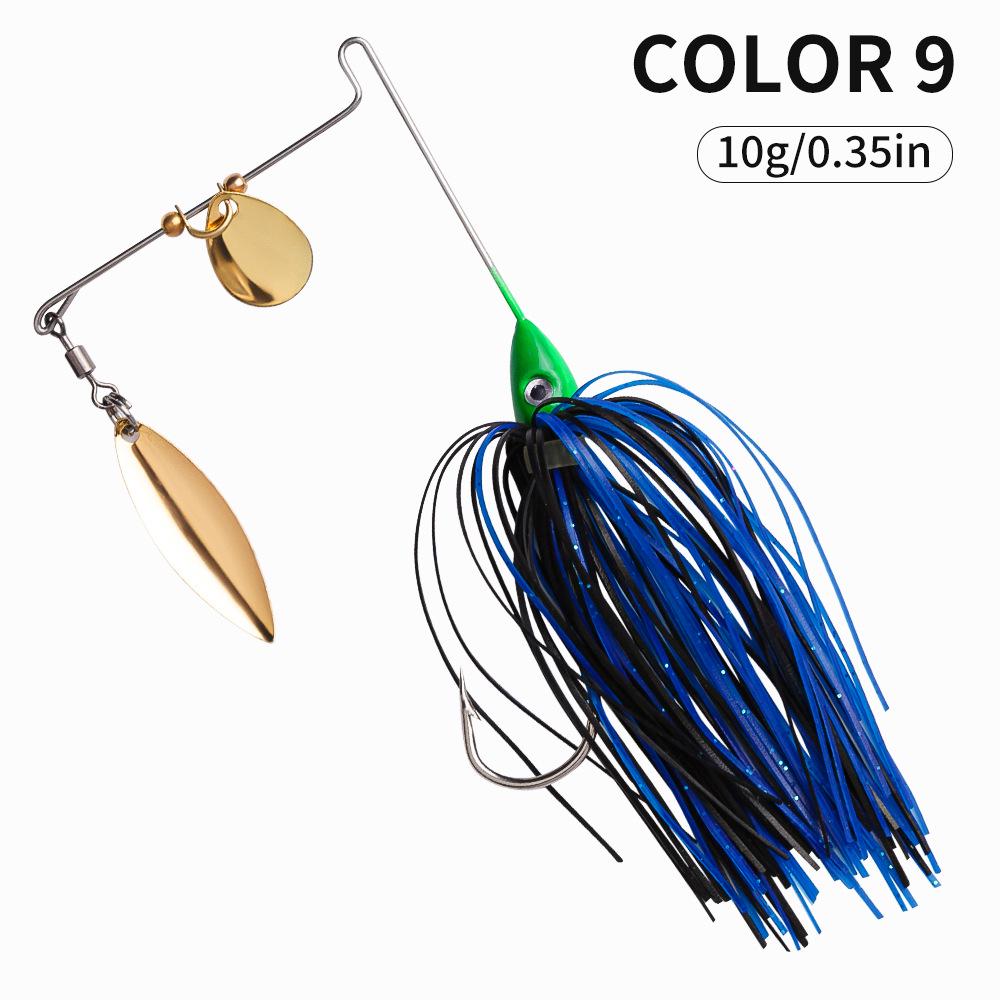 

Cross-border Beard Man Spinner - 8.2g/10g Freshwater/Sea Fishing Lure for Bass, Asp.