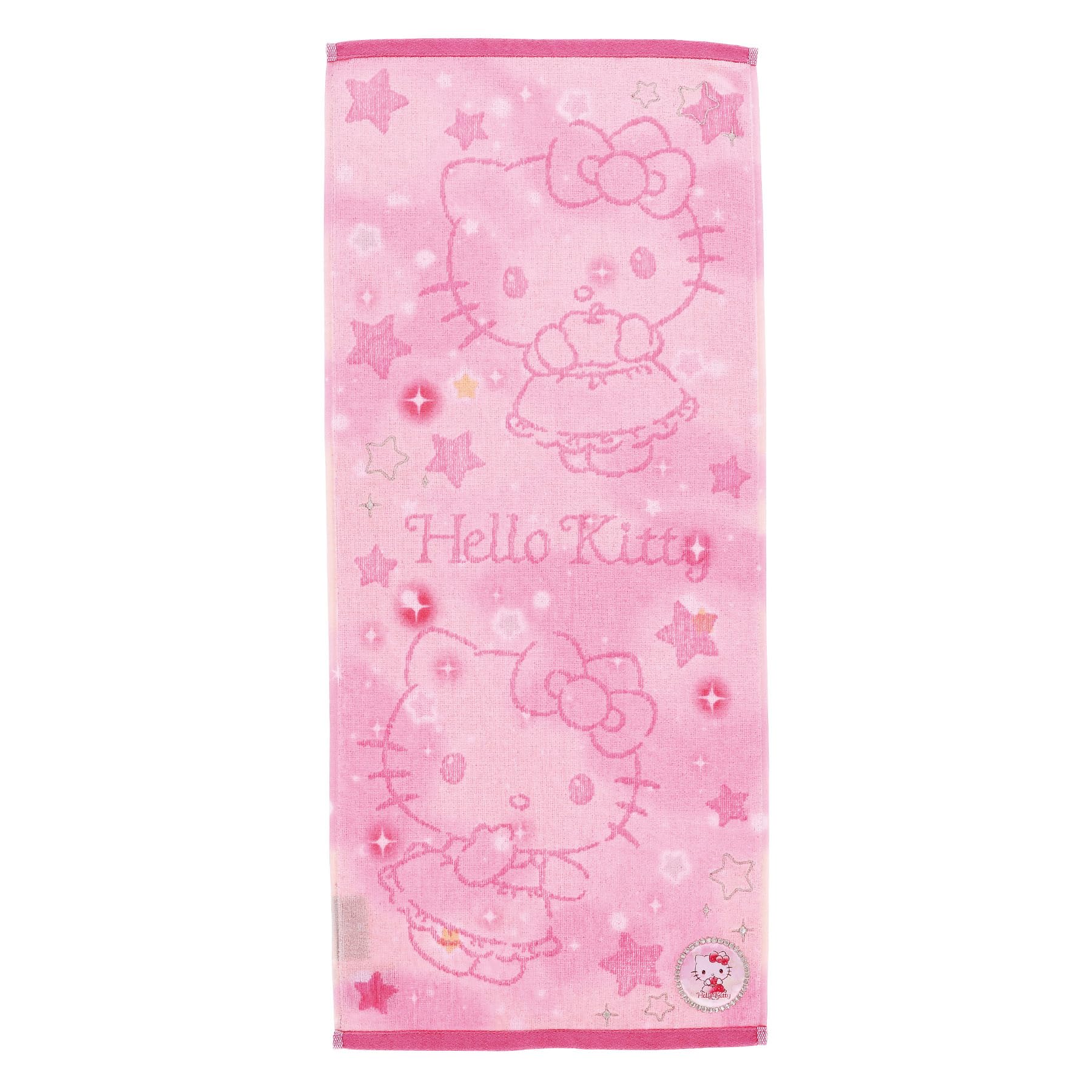 Marushin Face Sanrio Hello Kitty Yumekira Antibacterial and Deodorizing 3725007600 Towel, Kitty, 100% Cotton, Treatment, Gift, Present,