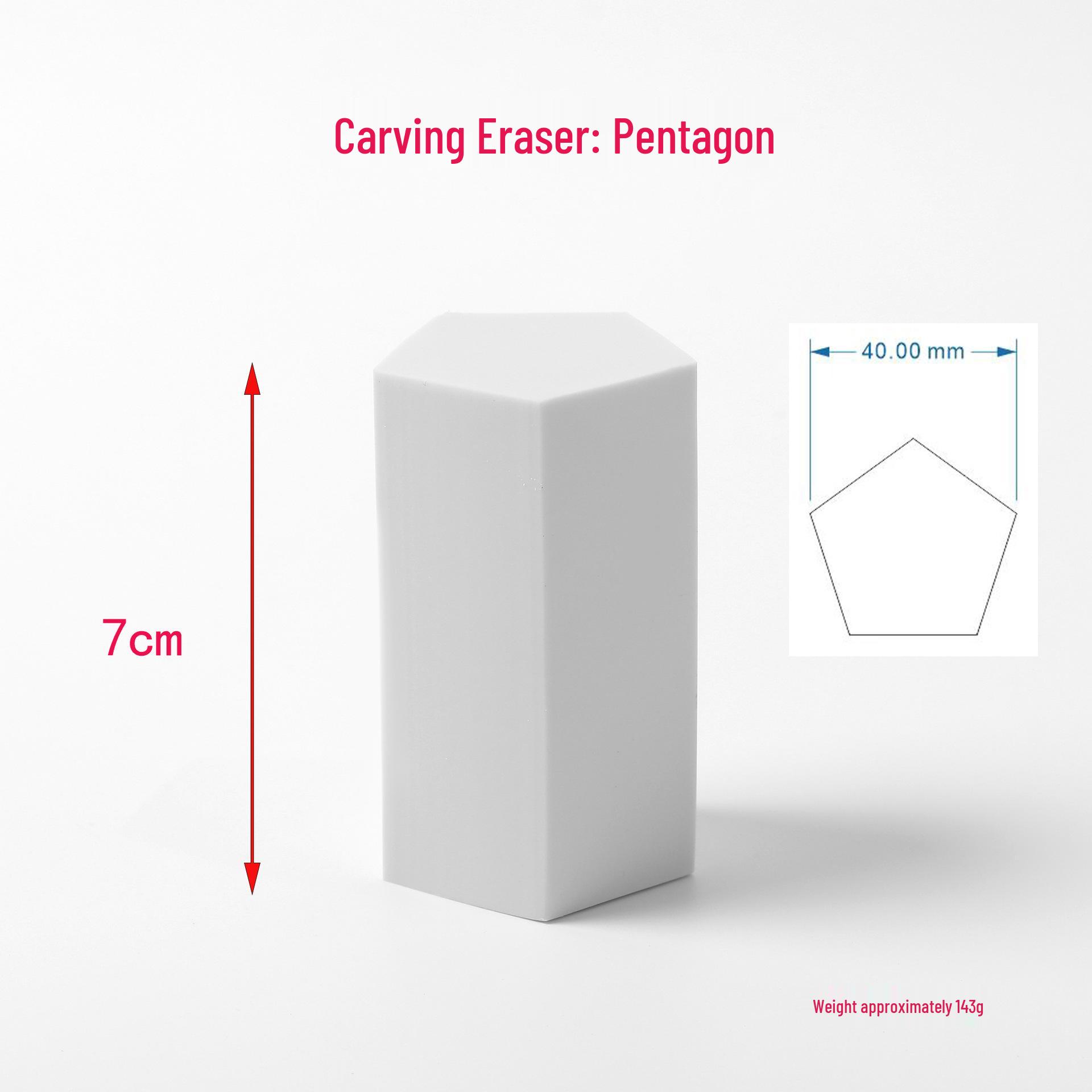 Hexagonal 3D Carving Eraser Blocks for DIY Eraser Stamps