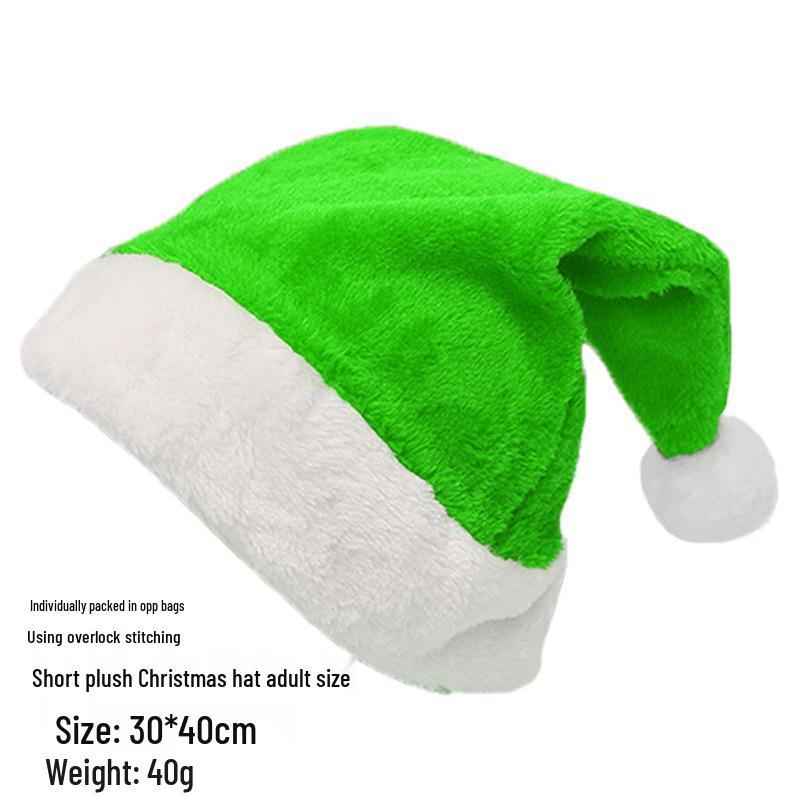 Festive Plush Christmas Hat for Adults & Kids - Perfect for Holiday Parties & Decorations