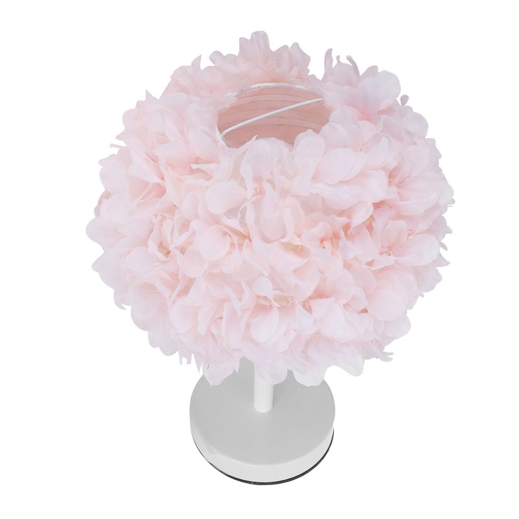 Flower Table Lamp Bedside Bedroom Desktop Nightstand Decoration Supplies Light Pink