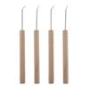 4Pcs Wooden Handle Crochet Hooks Knitting Weaving