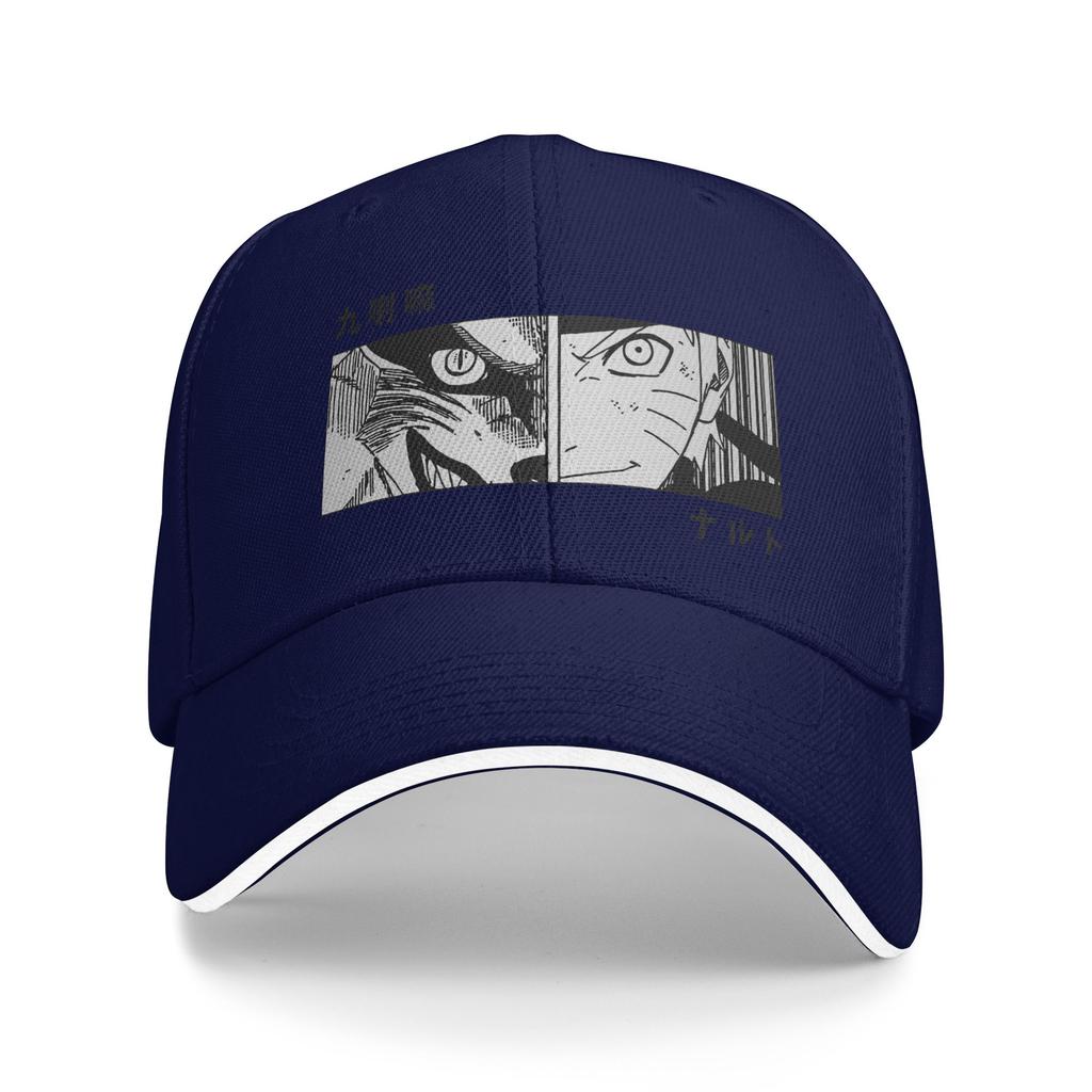 Kurama and Naruto Women Unisex Baseball Cap Casual Outdoor Cap Anime Unisexga Fashion Snapback Hats Spring Adjustable Hat