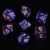 7PCS/Set Digital Acrylic Dice Double-Colors Mixed Color Dice Board Game Pearlescent Dice  Boardgame