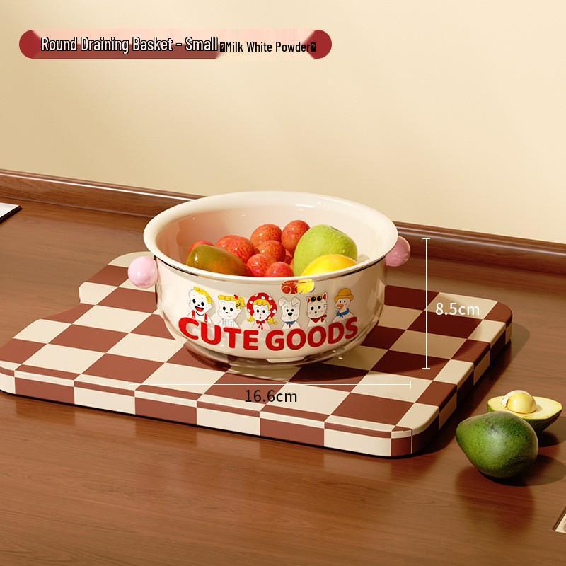 Kitchen Double-Layer Vegetable and Fruit Washing Basket