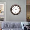 12 Inch Clock with Combined And Hygrometer, Silent No Ticking for Home, Living Room