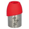 Portable Water Bottle - TRIXIE - 24605 - Dog - 300 Ml - Red - Stainless Steel
