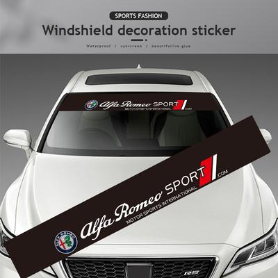 Car Front Rear Windshield Decoration Stickers For 156 159 147 8C 166 Giulia Giulietta Mito Stelvio Spider GT Tonale
