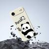 For iPhone 17 Air Case Panda Pattern Printing Straight Edge TPU Phone Back Cover