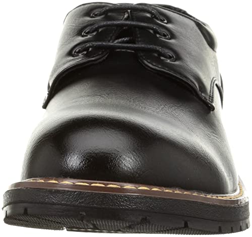 Dedes 6340 Men's Plain Toe Oxford Lace-Up Shoes, Black, Size 27.0cm, 3E