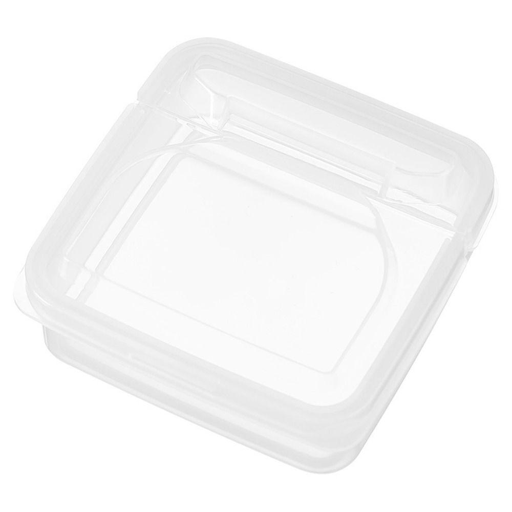 

Transparent Fridge Food Storage Crisper Flip-top Sealed Sub-Packed Box Butter Cheese Storage Box