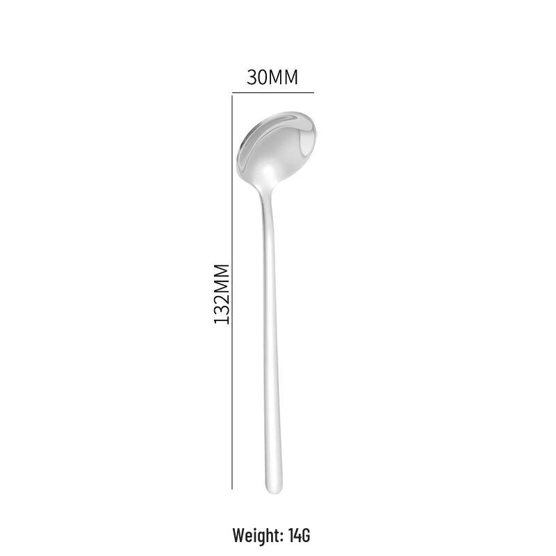 ZISIZ 304 Stainless Steel Small Round Spoon