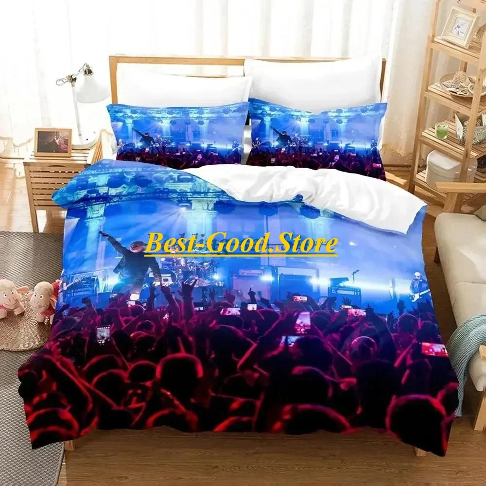 Logo Indochine Rock Bedding Set Duvet Cover Sheet Printed Bed Set Pillowcase Bed Full Queen King Size Comforter Bedroom