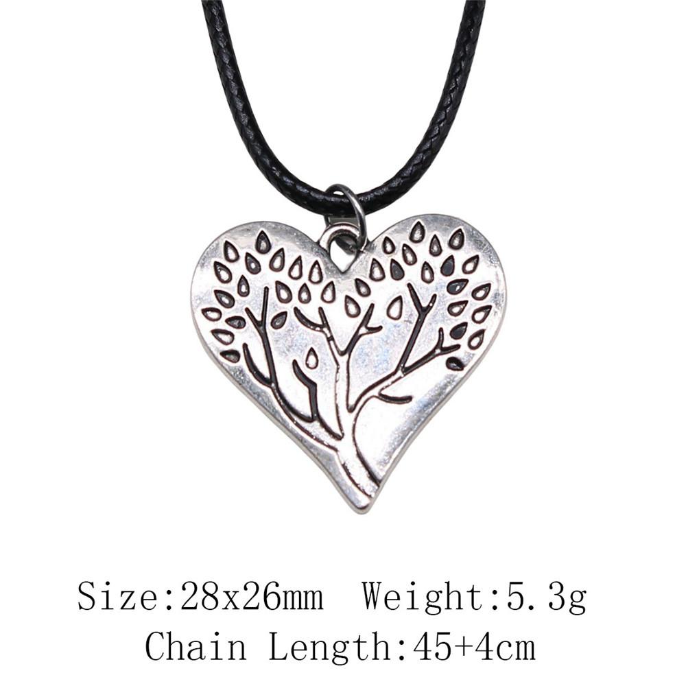Valentinstag Halsdekoration Lebensbaum Baum Halskette Lederkette 45cm Günstige Dinge Choker Hals