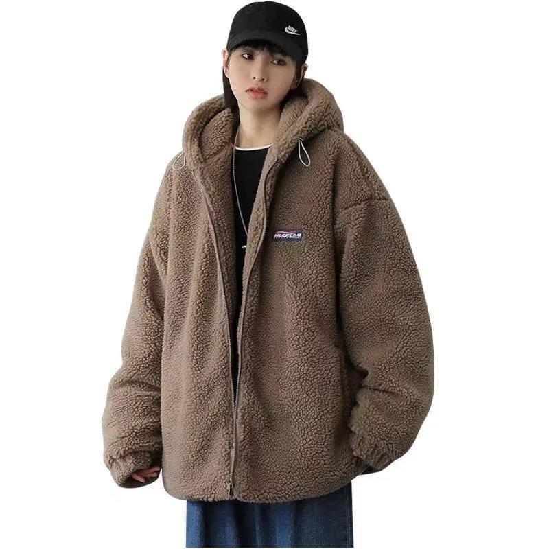 Trendy Men's Lambskin Mid-Length Coat: Stylish & Casual Hong Kong Brand
