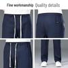 Jeep Men's Lyocell Tencel Summer Breathable Straight-Leg Pants