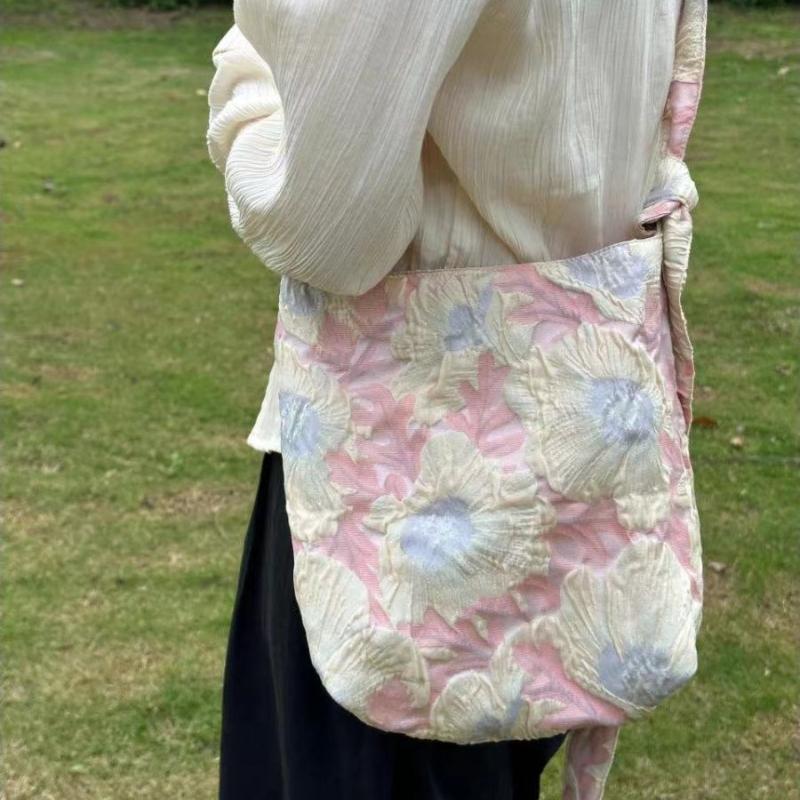 

Винтажная 3D рельефная одноплечевая сумка-подмышка для женщин, универсальная и портативная холщовая сумка большой вместимости для лета