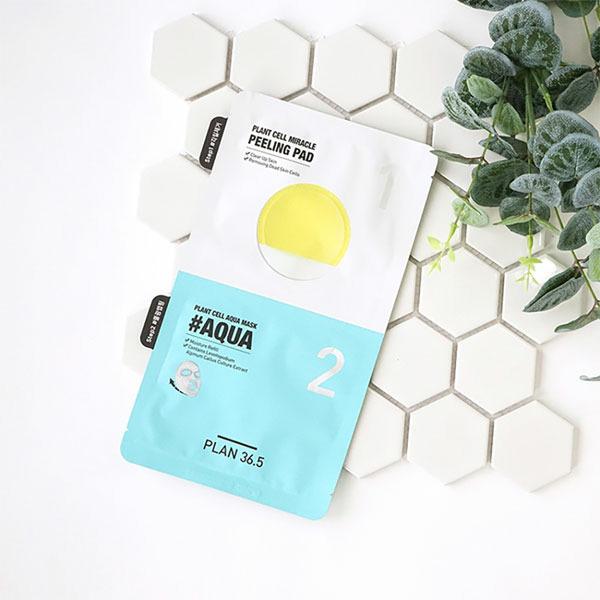 [Plan 36.5] Plant Cell 2-Step Hydrating Aqua Peel Mask (5 sheets)