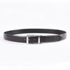 Men's Plus Size Genuine Leather Reversible Belt with Rotating Pin Buckle - Casual and Versatile.
