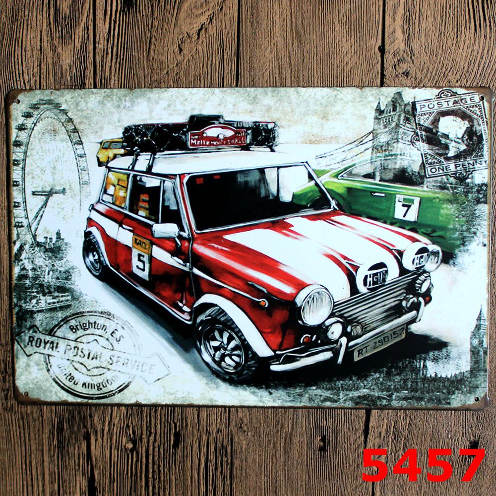 Retro Car Repair Shop Tin Sign for Bar or Living Room Decor