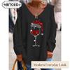Women's Fashion Casual Long Sleeve V-Neck Blouses & Shirts