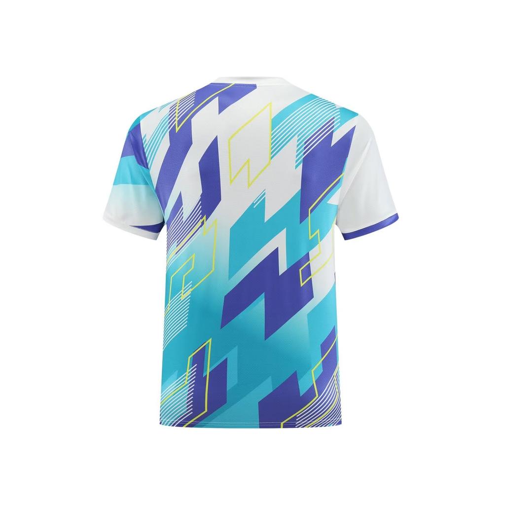 Anmurye Short Sleeve Table Tennis with Geometric Perfect for Badminton and Fitness and Perfect for Practice and Summer Outfits Green Men's T-Shirt