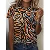 3D Printed Summer Women's T-Shirt Fashion Breathable Versatile Trend
