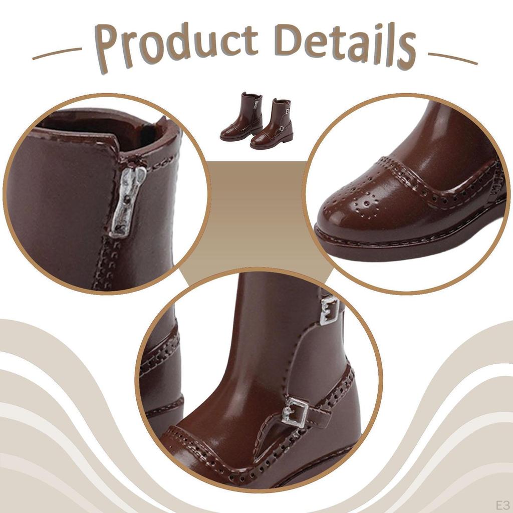 1/8 Scale Boots Model 1:8 Short Tube Boots,Dress Up Cosplay Fashion Costume Accessories Female