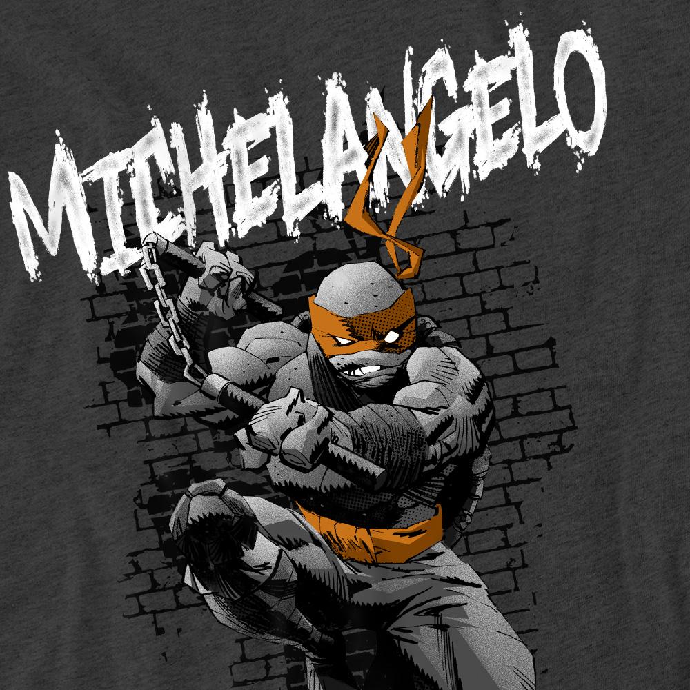 Teenage Mutant Ninja Turtles Unisex Adult Michelangelo T-Shirt