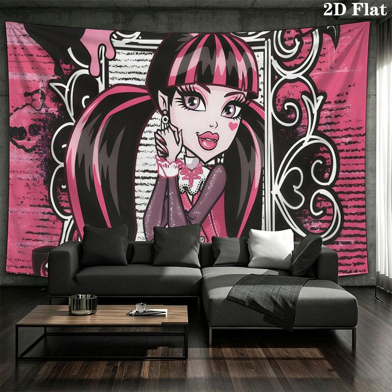 Ula D Wall tapestry, aesthetic printed fabric blanket, suitable for bedroom, living room, and home decor.