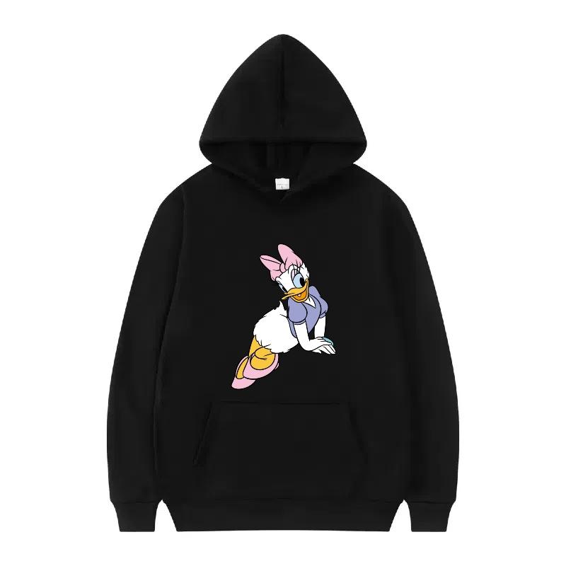 Disney Mickey Mouse Pattern Woman Streetwear Loose Grey Winter Tops Clothes Pullovers Ladies Cheap 90s Hoodies Men Sweatshirts