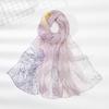 Elegant Design Chiffon Scarf Print Pattern Sun Protection Scarf New Shawl Wrap  Women Wear