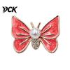 Butterfly Shaped Brooch Faux Pearl Rhinestone Brooch, Dainty Decorative Badge Pin Pin, Sweater Cardigan Coat Dress Jewelry Accessories Daily Wear