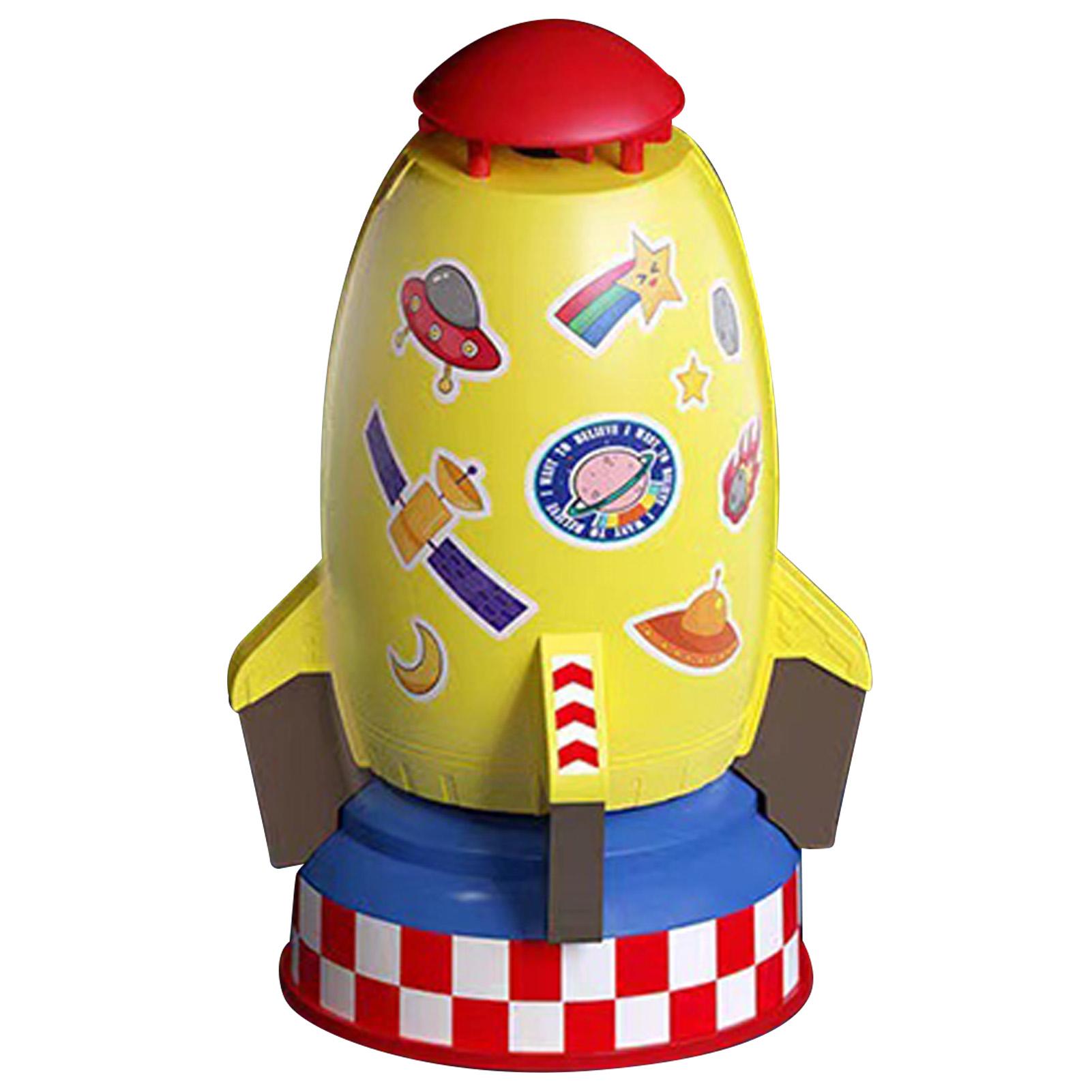 

Kids Sprinkler Launcher Easy Operation Safe Hand Eye Coordination Rocketing Water Sprinkler for Yard Garden Outdoor жёлтый