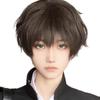 Heat Resistant Anime Men Wigs Synthetic Hair Male Cosplay Wig Full Head Short Straight  Wig  Party