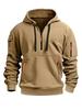 Men’s Custom Logo Hoodie: Cross-border Autumn/Winter Zip Pocket Pullover Jacket