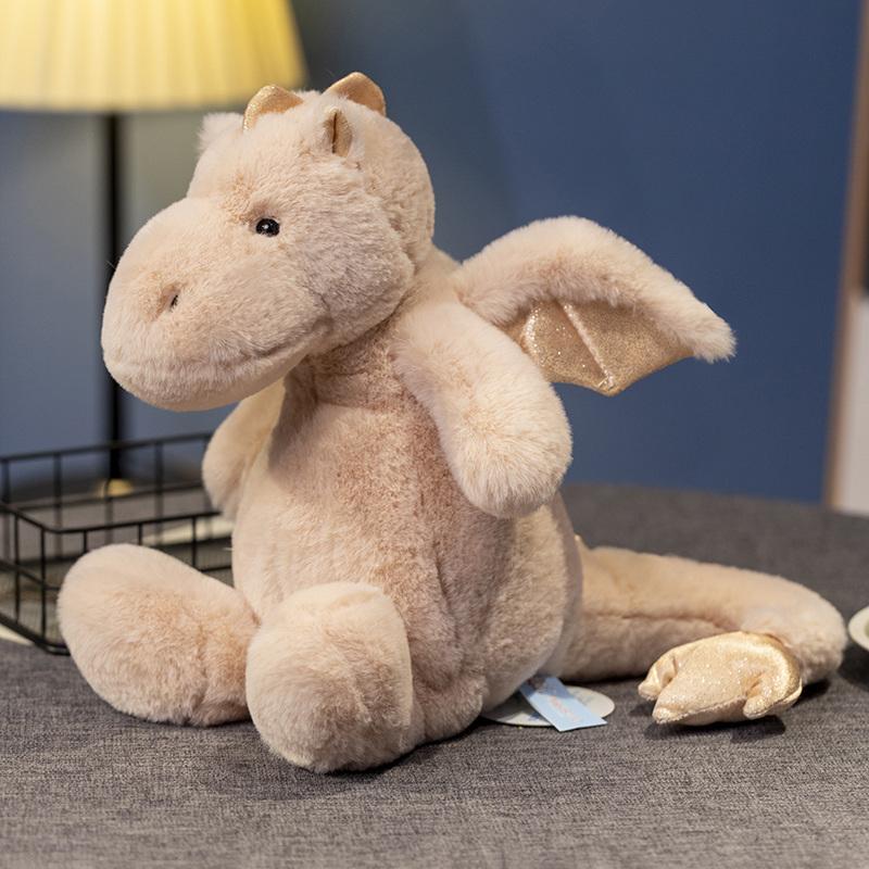 

Мультяшный сидящий летающий дракон плюшевый зеленый снежный динозавр птерозавр плюшевая игрушка мягкая кукла животное детский подарок 40cm белый