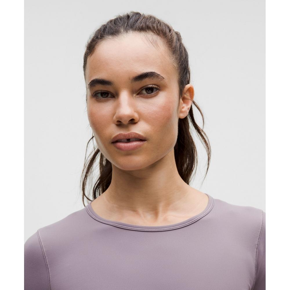 Lululemon Wunder Train Cropped Long Sleeve Shirt Dusky Lavender